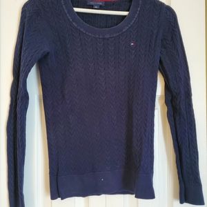 100% cotton blue sweater